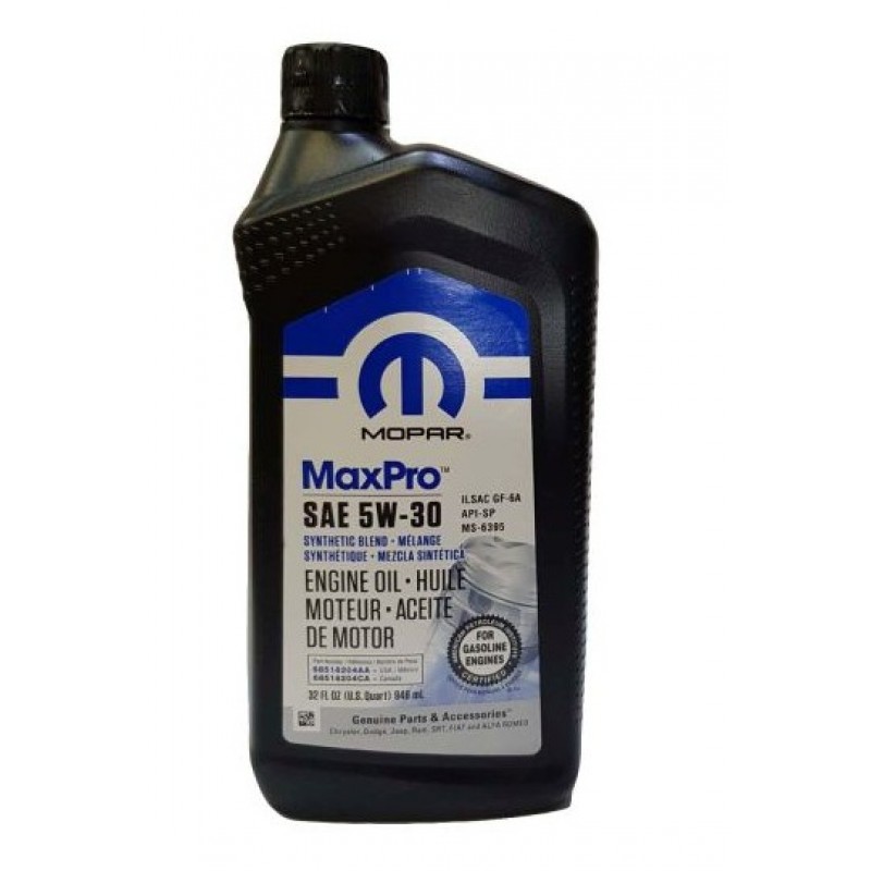 Двигателно масло 68518204AA 5W30 0.946L Chrysler Dodge Jeep