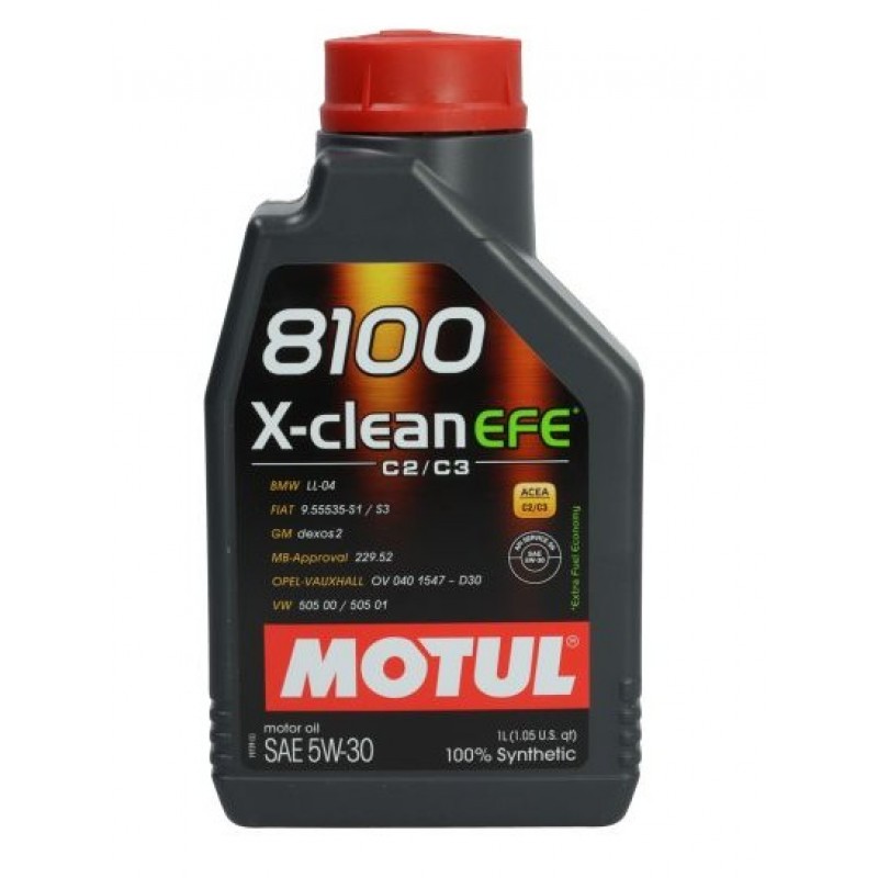 Двигателно масло Motul 8100 X-CLEAN EFE 5W30 1L