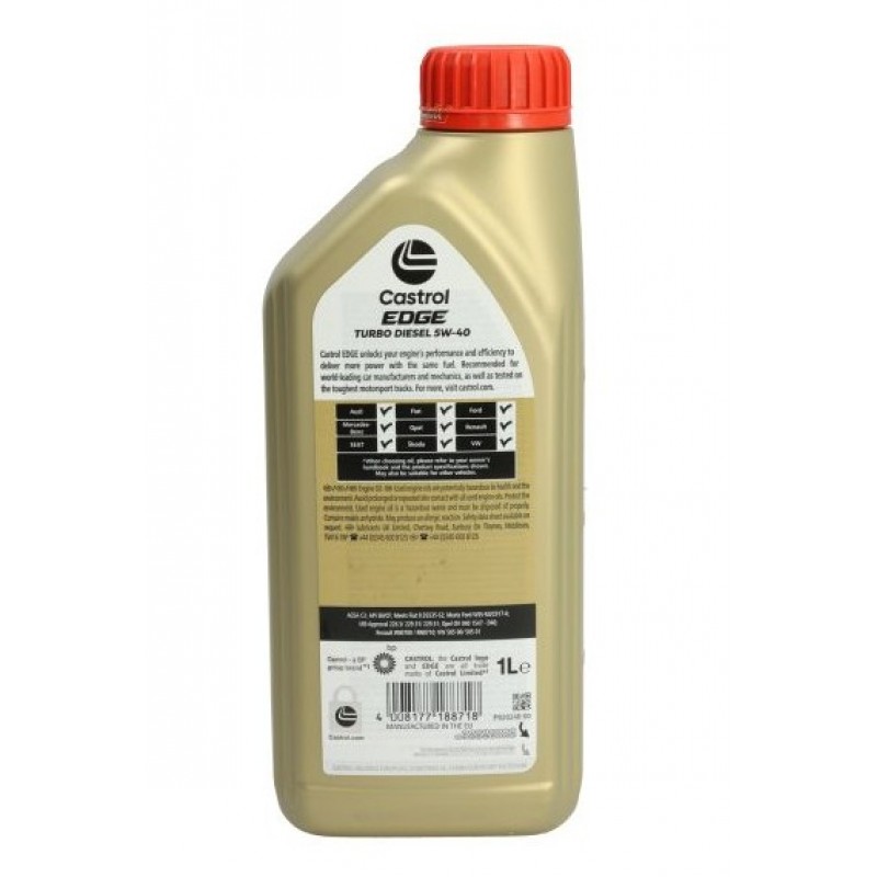 Двигателно масло Cаstrol Edge 5W40 TD 1L