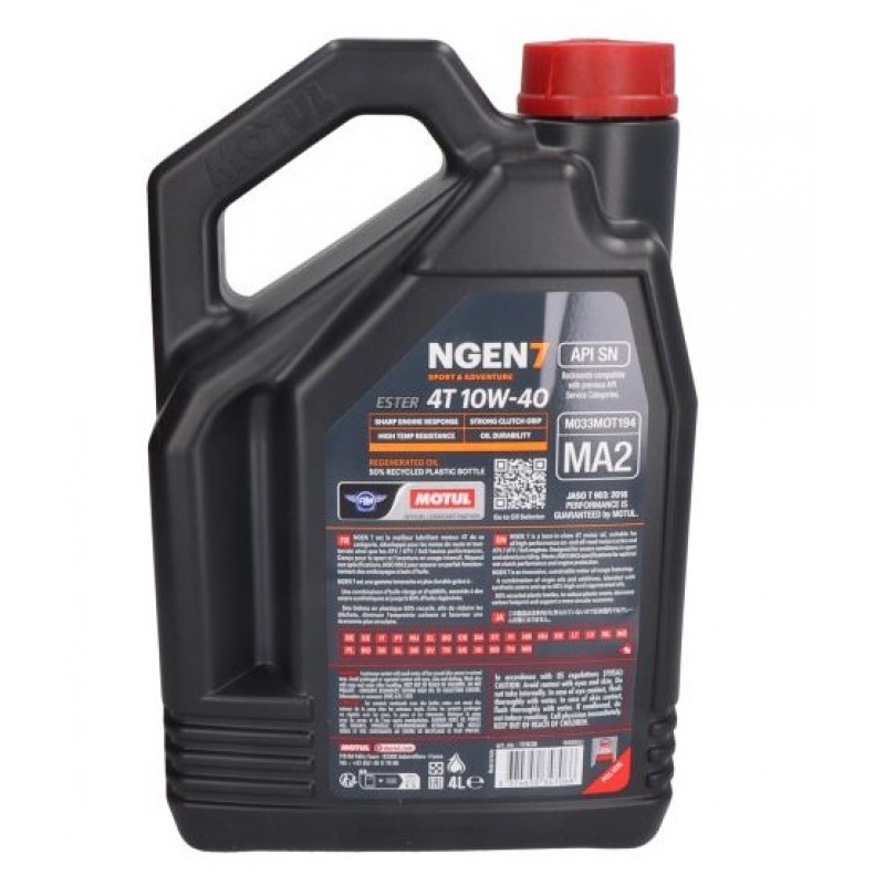 Мото масло NGEN 7 10W40 4T 4L