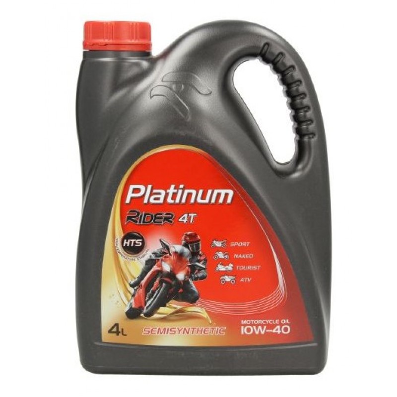 Мото масло PLATINUM RIDER 10W40 4T 4L