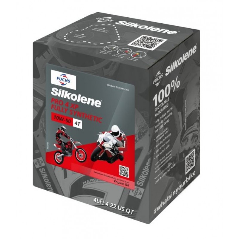 Мото масло PRO 10W50 CUBE XP 4T 4L
