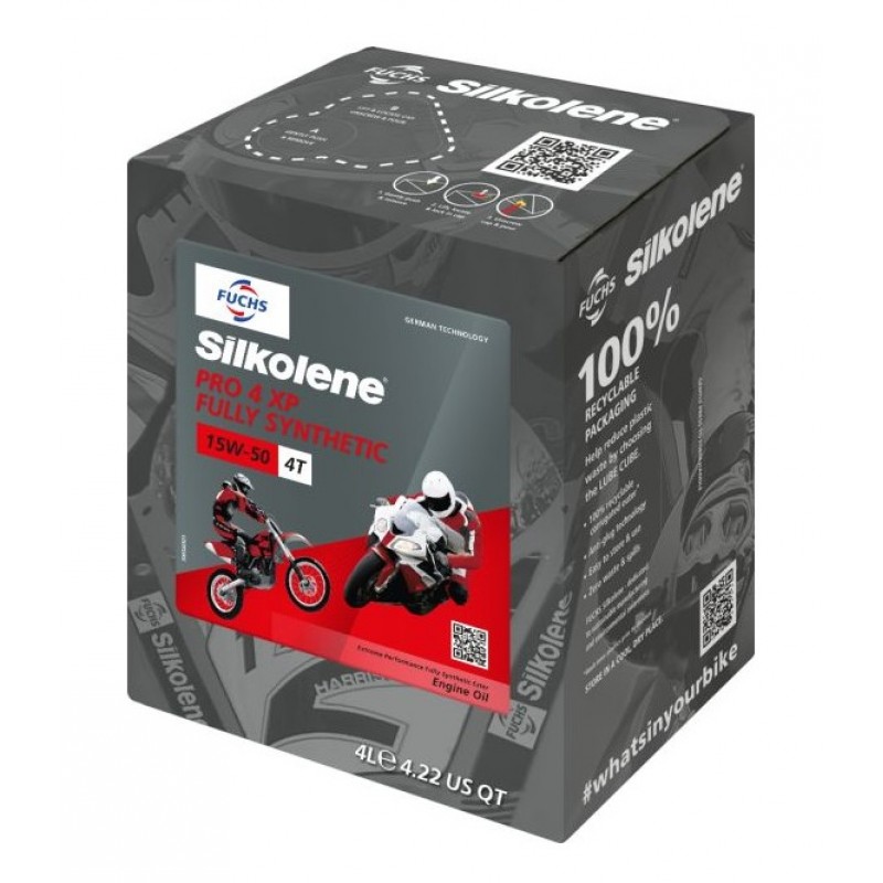 Мото масло PRO 15W50 CUBE XP 4T 4L