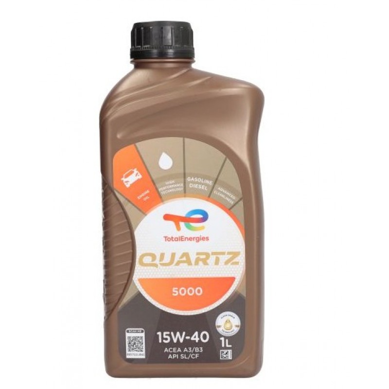 Двигателно масло Total Quartz 5000 15W40 1L
