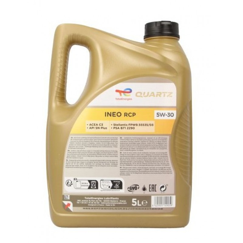 Двигателно масло QUARTZ INEO RCP 5W30 5L