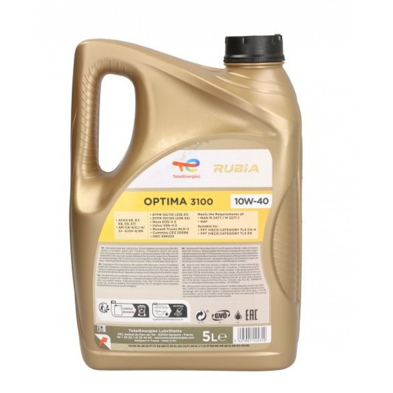 Двигателно масло RUBIA 3100 10W40 5L
