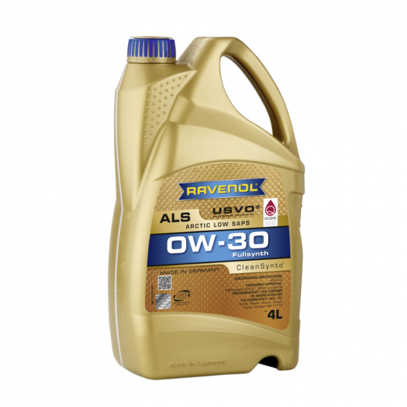 Двигателно масло Ravenol Artic Low SAPS ALS 0W30 4L