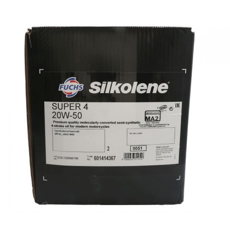 Мото масло SUPER 4 CUBE 20W50 4T 20L
