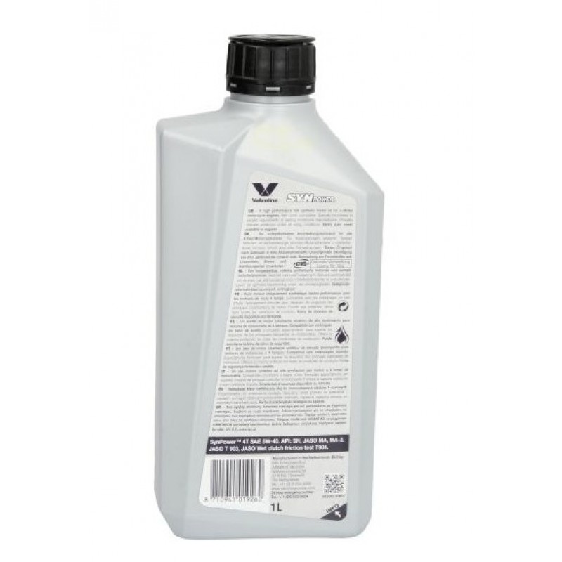 Мото масло SYNPOWER 5W40 4T 1L