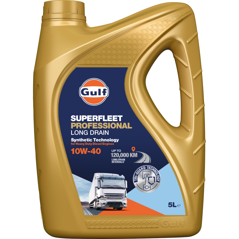 Двигателно масло Gulf Superfleet Professional Long Drain 10W40 5L