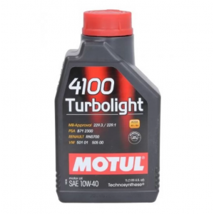 Двигателно масло Motul 4100 TURBOLIGHT 10W40 1L