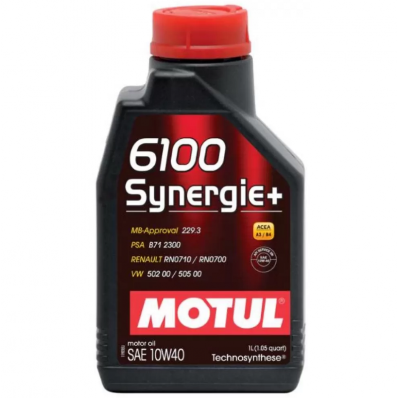 Двигателно масло Motul 6100 SYNERGIE+ 10W40 1L