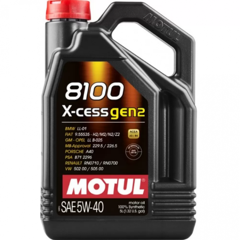 Двигателно масло Motul 8100 X-CESS GEN2 5W40 5L