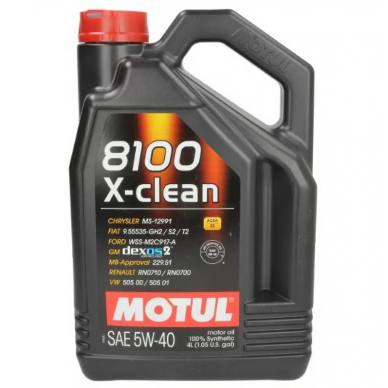 Двигателно масло Motul 8100 X-CLEAN 5W40 C3 4L