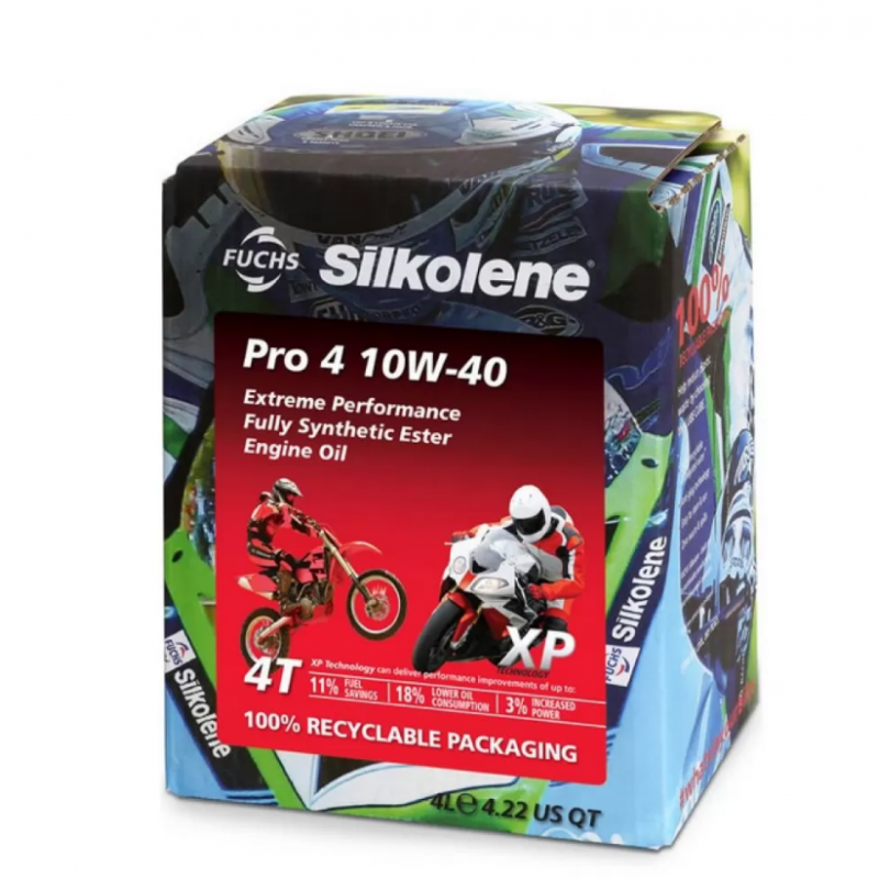 Мото масло Silkolene Pro 4 10w40 4T 4L