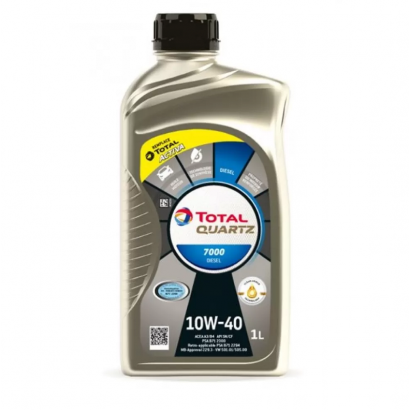 Двигателно масло Total Quartz 7000 DIESEL 10W40 1L