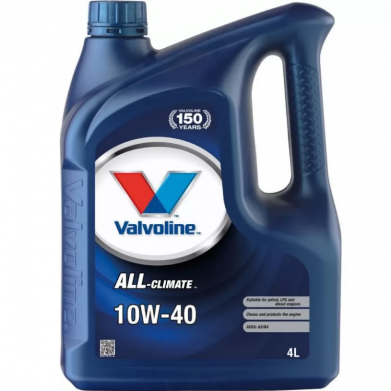 Двигателно масло Valvoline ALL CLIMATE 10W40 4L